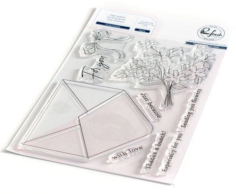 Floral Envelope Clear Stamp Set