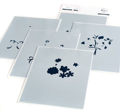 Floral Envelope Stencils
