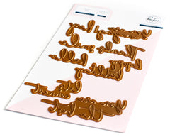 Fancy Script Words Hot Foil Plate