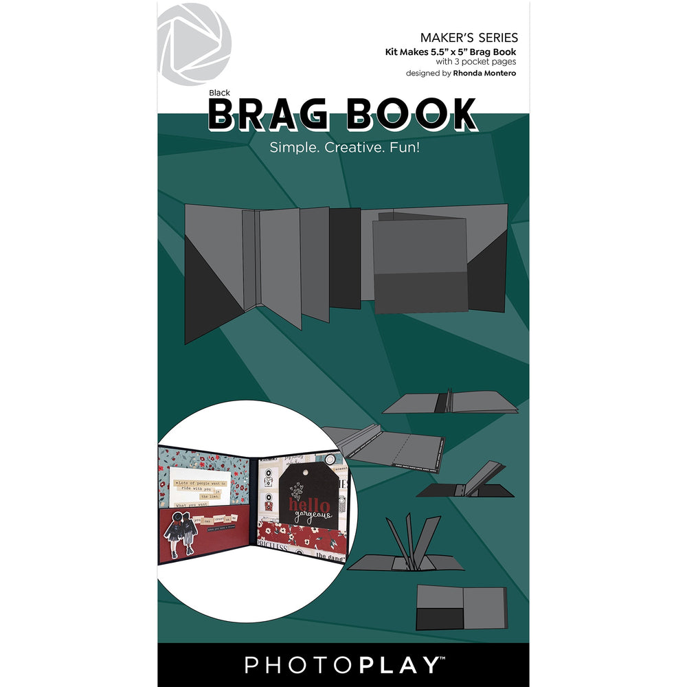 Brag Book Black 5.5"X5"
