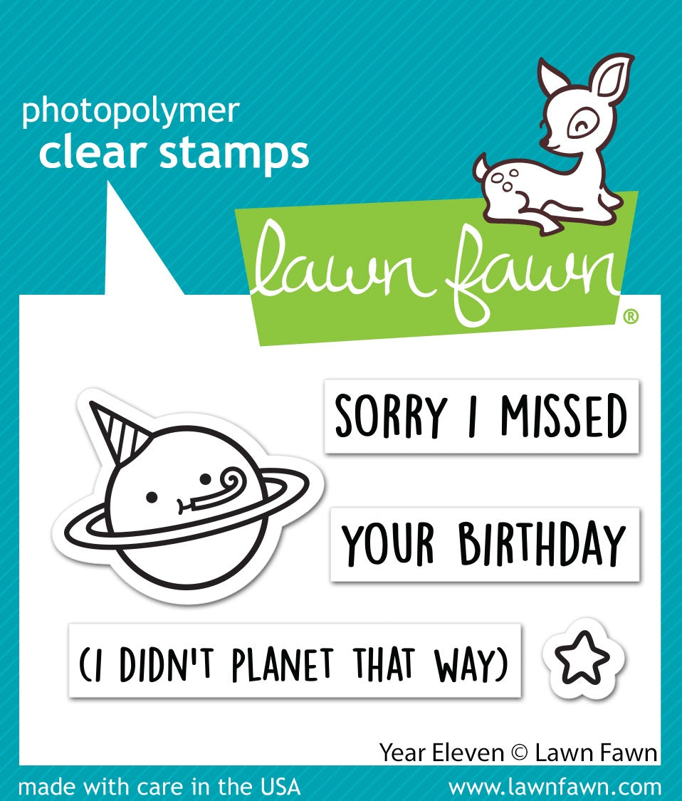 Year Eleven 3"x2" Clear Stamp - Your Birthday