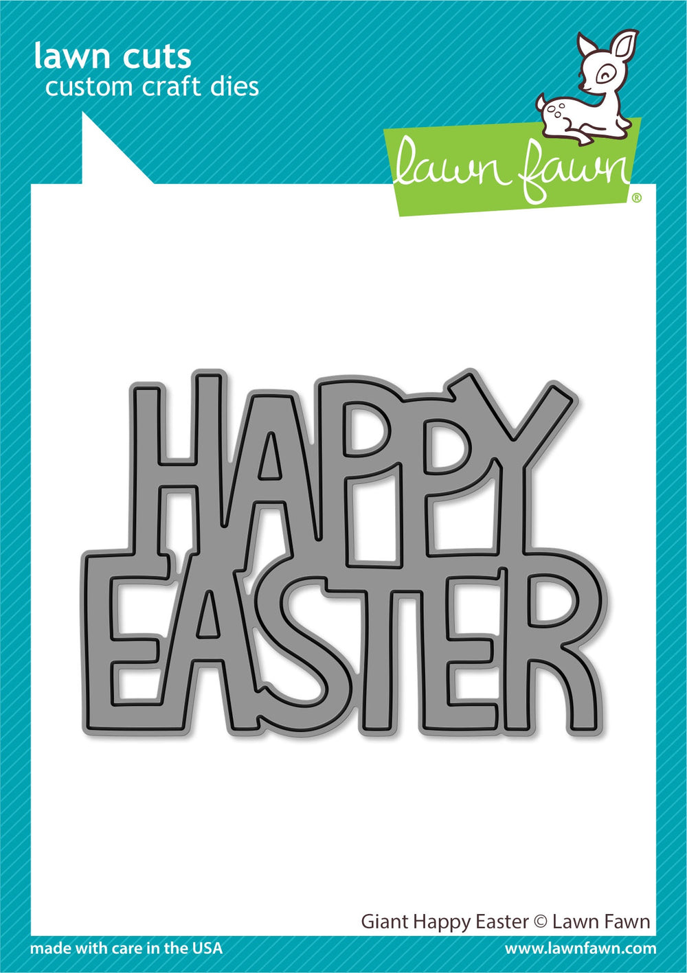 Giant Happy Easter Lawn Cuts Craft Die