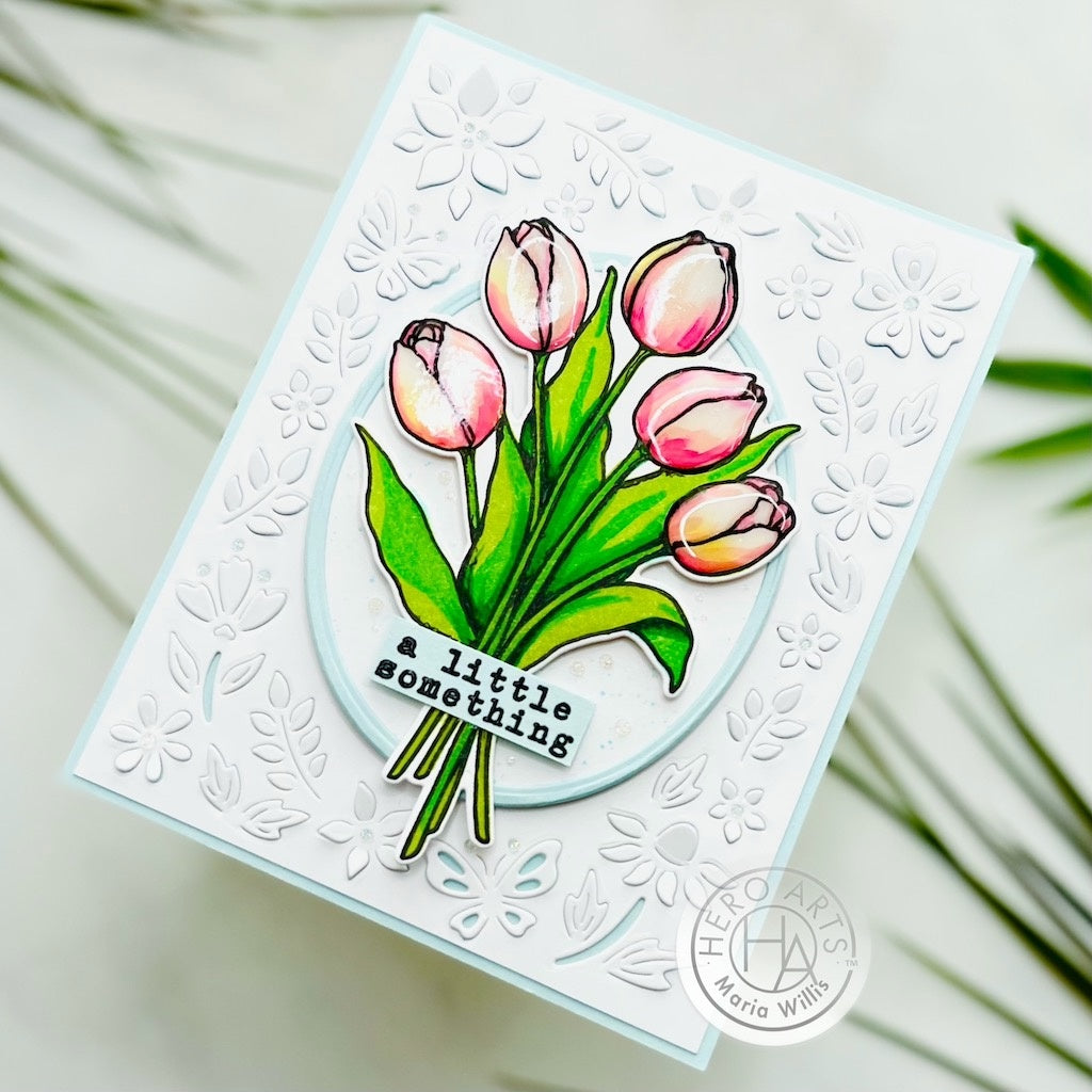 Tulip Bouquet Clear Stamp & Die Combo