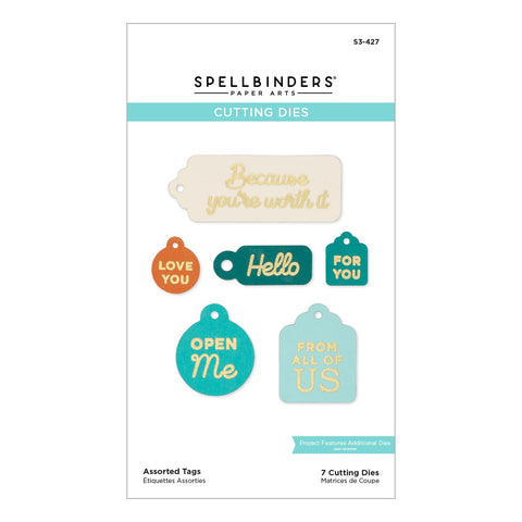 Celebrate You Assorted Tags Etched Dies