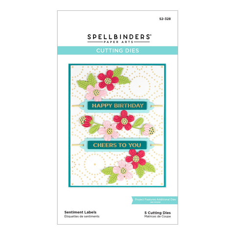 Celebrate You Sentiment Labels Etched Dies