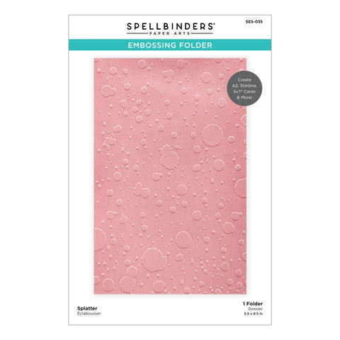 Splatter Embossing Folder