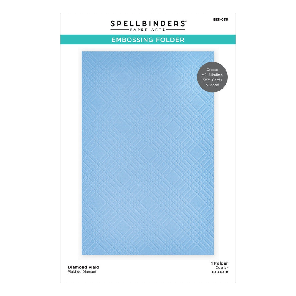 Diamond Plaid Embossing Folder