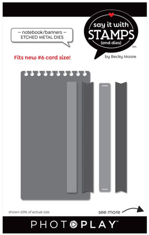 Say It with Stamps - #6 Notebook/Banner Die Set