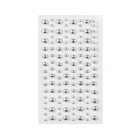 Fashion Silver Self-Adhesive Gems