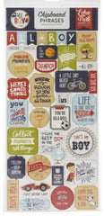 All Boy Chipboard Phrases