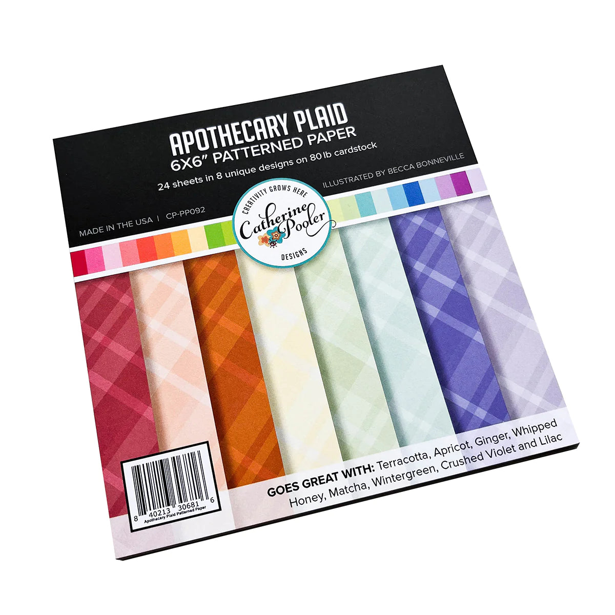 Apothecary Plaid 6"x6" Patterned Paper