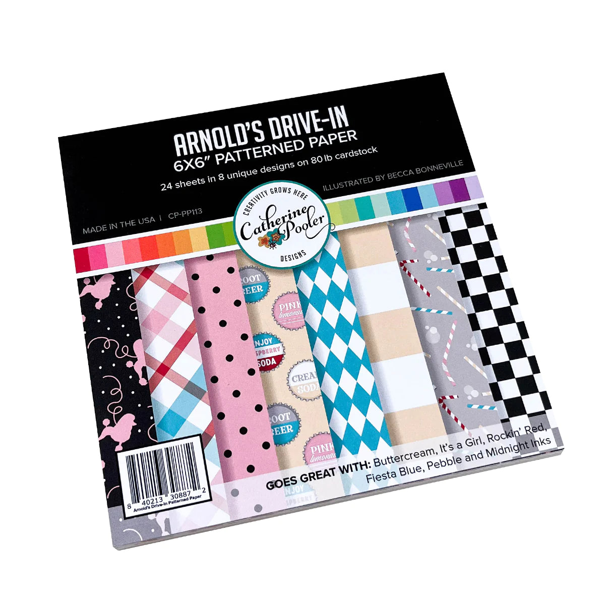 Arnold's Drive-In 6x6 Patterned Paper Pad