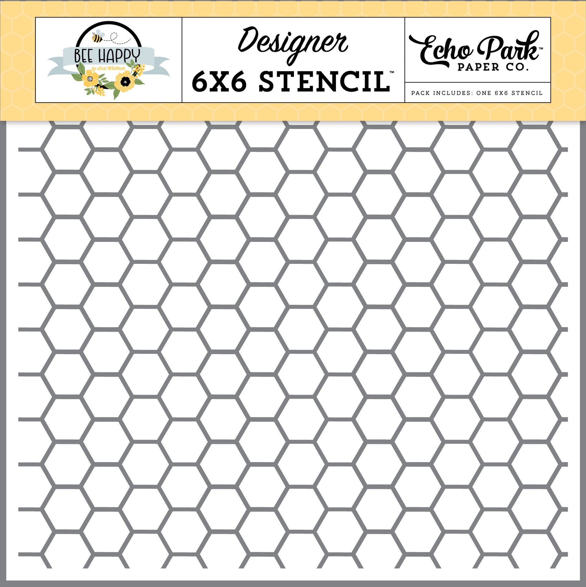 Beehive Hexagon Stencil