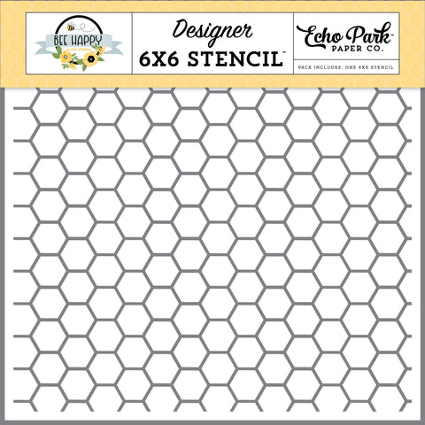 Beehive Hexagon Stencil