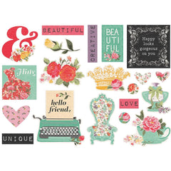 Belle Fleur Micro Chipboard Shape