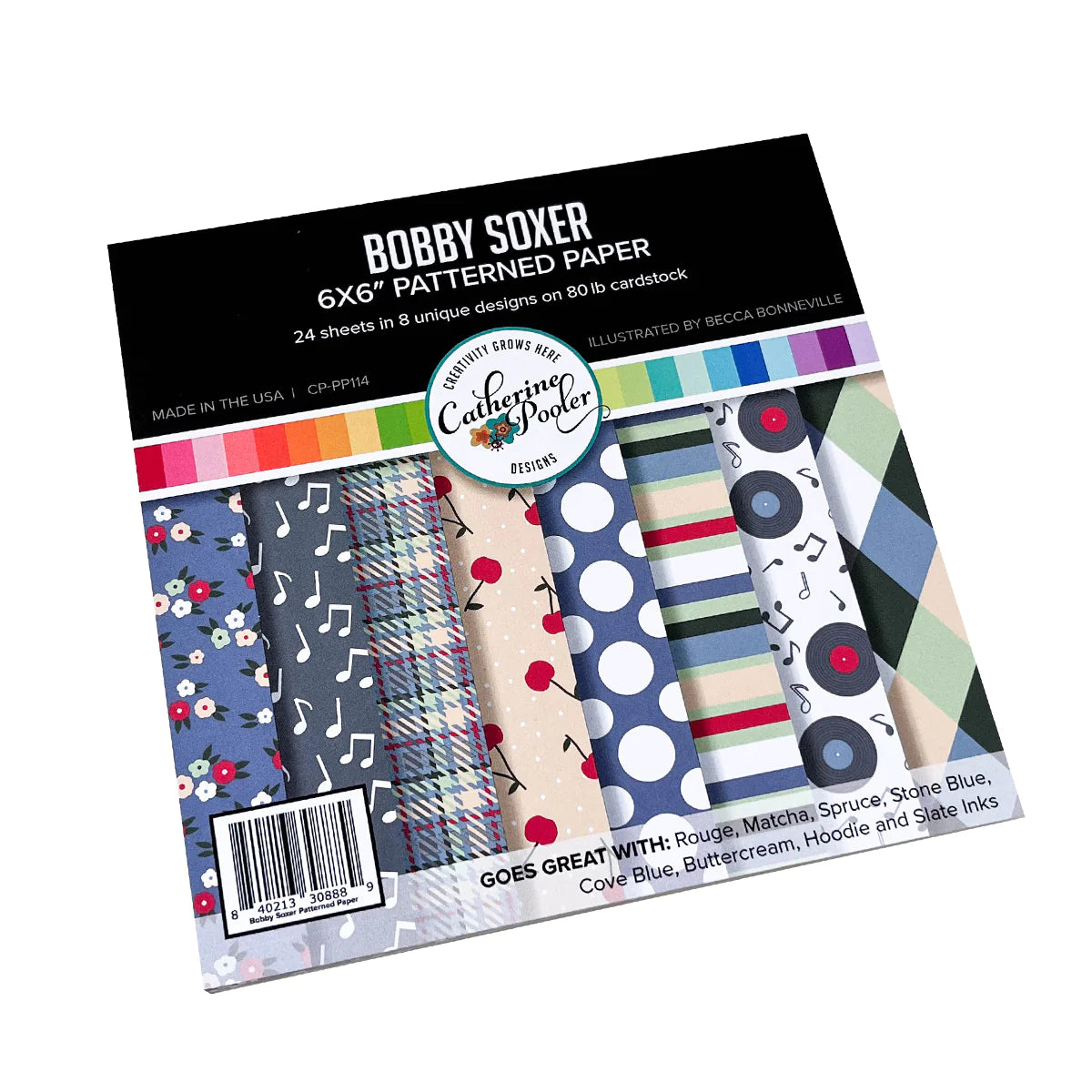 Bobby Soxer 6x6 Patterned Paper Pad