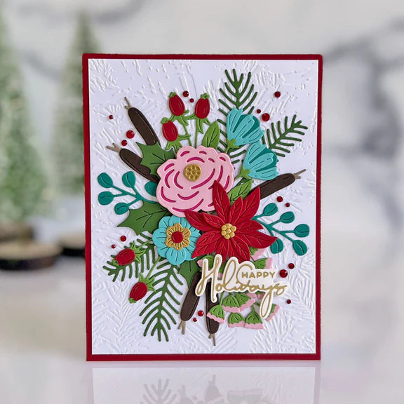 Holiday Blooms Etched Dies