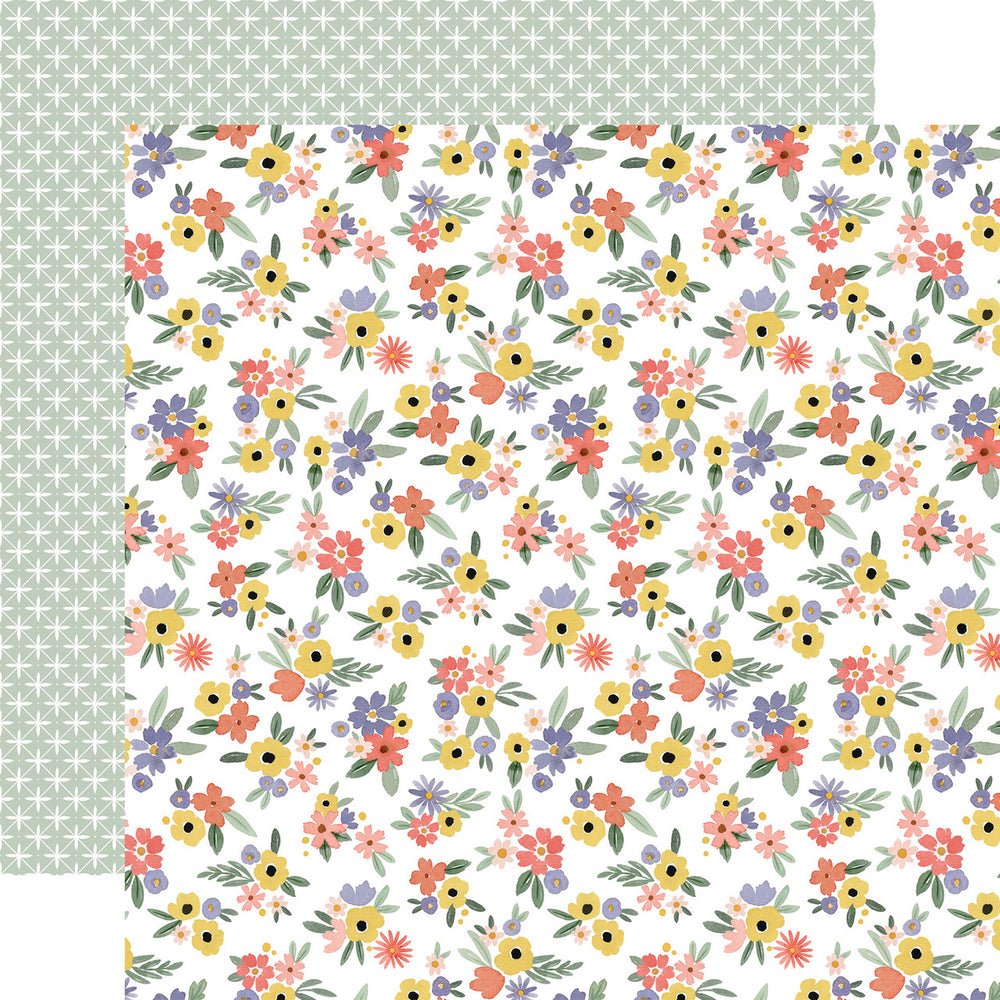 Here There and Everywhere Bunches of Beauty Double-Sided Patterned Paper