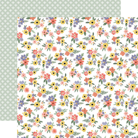 Here There and Everywhere Bunches of Beauty Double-Sided Patterned Paper