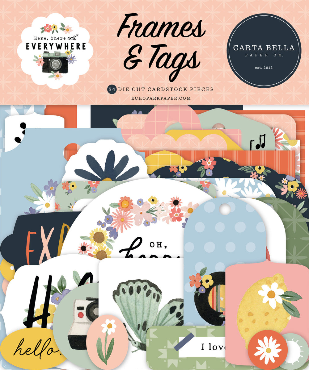 Here There and Everywhere Frames & Tags Die Cut Pack