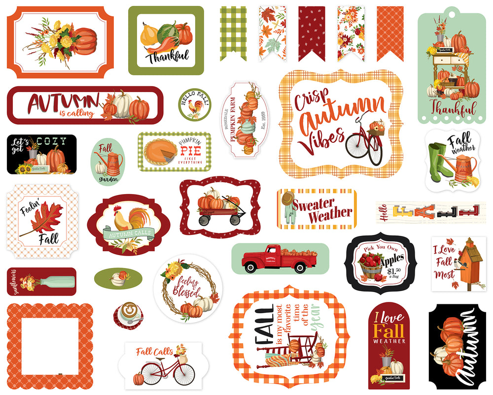 Welcome Autumn Ephemera Die Cuts