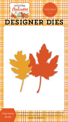 Welcome Autumn Crisp Leaves Designer Dies
