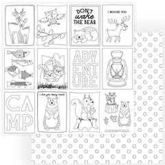 Camp Happy Bear Color Me Cardstock