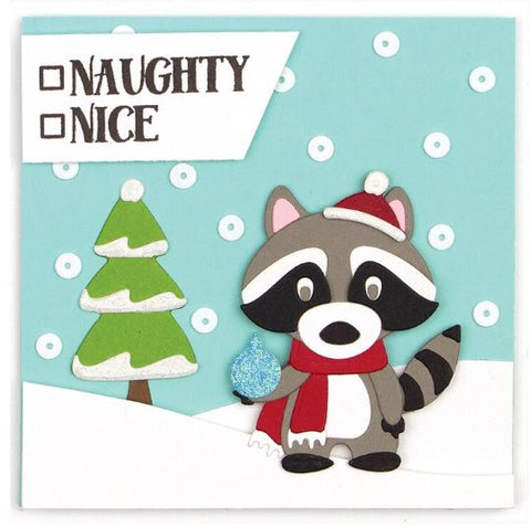 Cutting Dies - Christmas Bandit Die D-Lites Etched Dies Holiday 2019