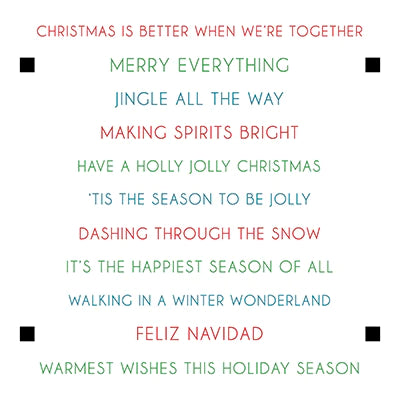 Christmas Sentiment Stack Stamp