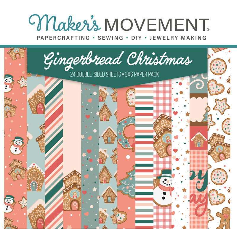 Gingerbread Christmas 6"x6" Paper Pack