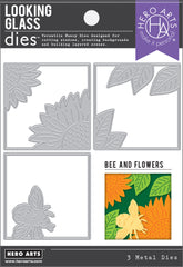 Bee & Flowers Looking Glass Dies