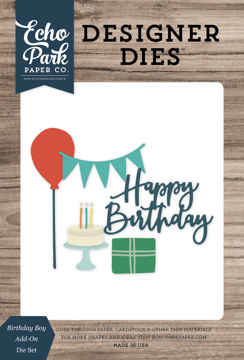 Designer Dies - Birthday Boy Add-On Die Set