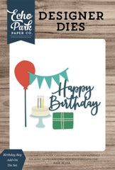Designer Dies - Birthday Boy Add-On Die Set