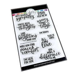 Encouraging Words Sentiment Stamp Set