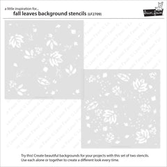 Stencil - Fall Leaves Background Stencils, Lawn Clippings