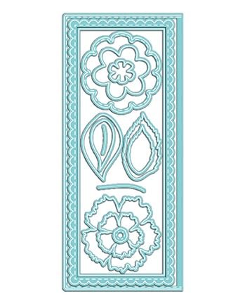 Floral Scallop Slimline Dies