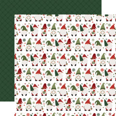 Gnome for Christmas - Christmas Gnomes 12x12 Patterned Paper