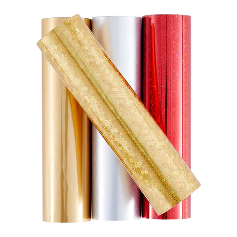 Glimmer Hot Foil 4 Rolls Pack - Christmas Sparkle Variety Pack