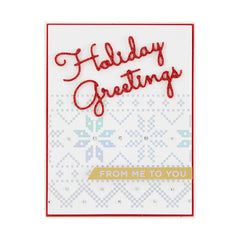 Christmas Sweater Borders Hot Foil Plates