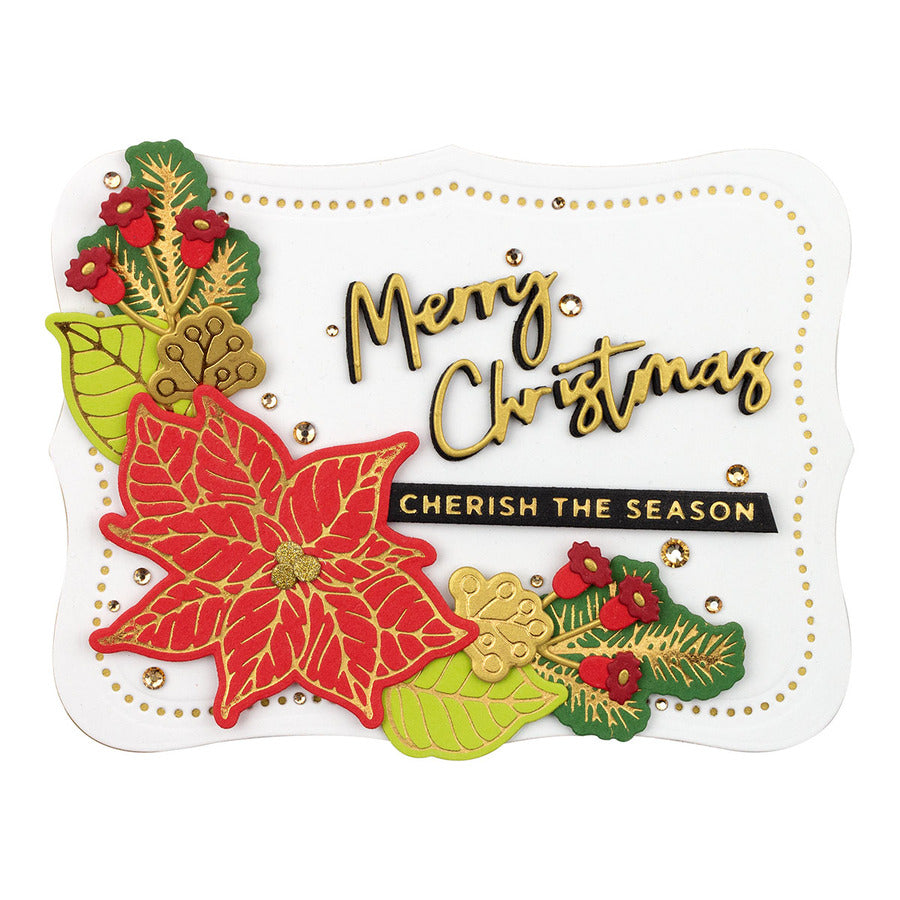 Holiday Florals Hot Foil Plate and Die Set