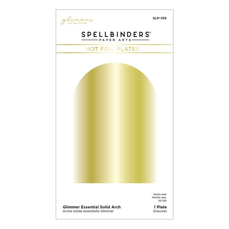 Essential Glimmer Solid Arch Hot Foil Plate