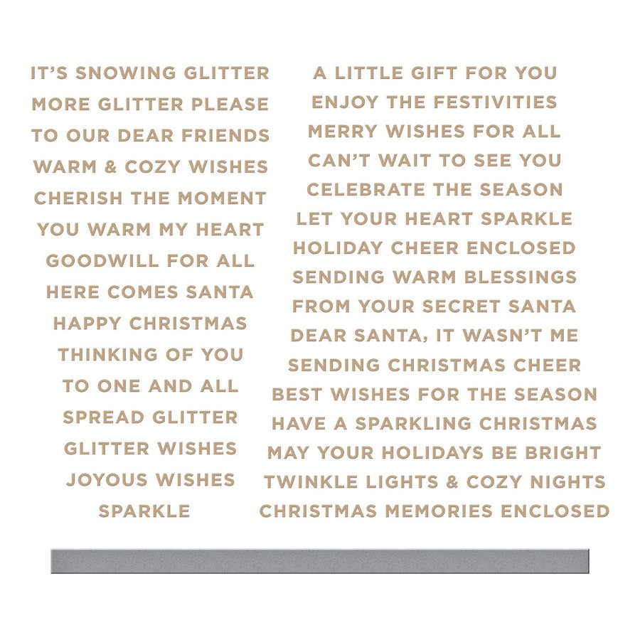Glitter Wishes Glimmer Hot Foil Plate & Die Set