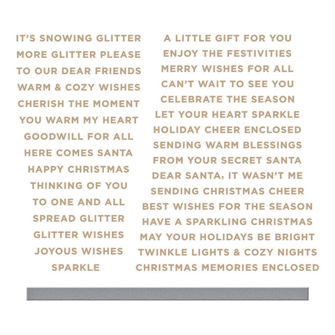 Glitter Wishes Glimmer Hot Foil Plate & Die Set