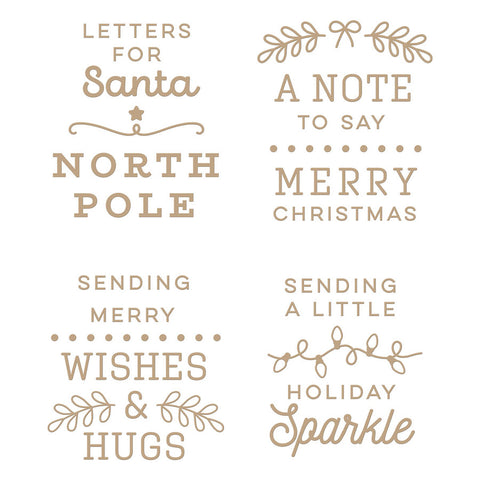 Christmas Mailbox Greetings Hot Foil Plates