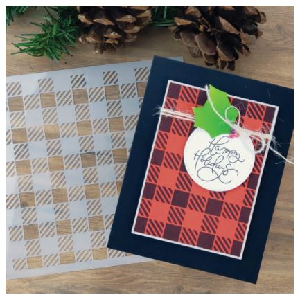 Say It With Stamps - Gingham Stencil