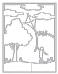 Girl with Kite Cover Plate Die