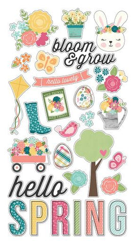 Hip Hop Hooray Chipboard Stickers