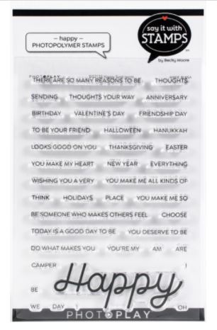 Say It with Stamps - Happy Stamp Set