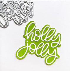 Holly Jolly Layered Word Dies