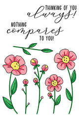 Flower Doodles 4x6 Stamps